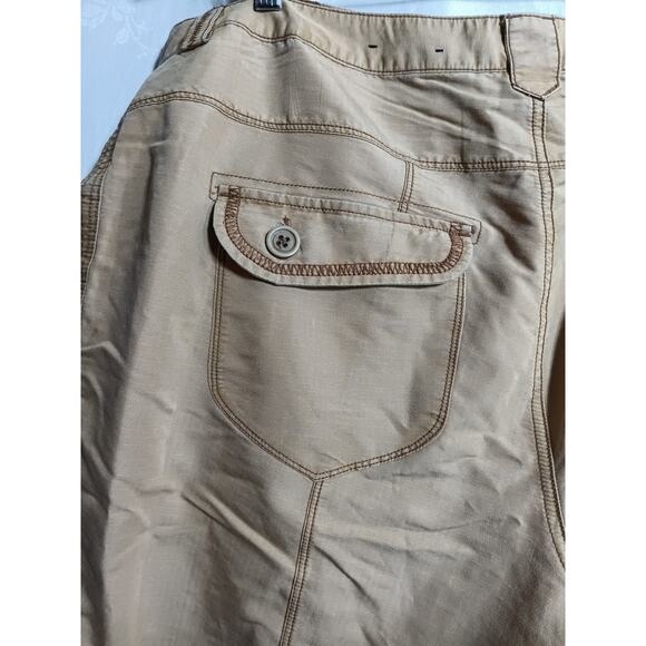 Lane Bryant Tan Ripstop Cropped Pants Size 18 - Picture 11 of 14